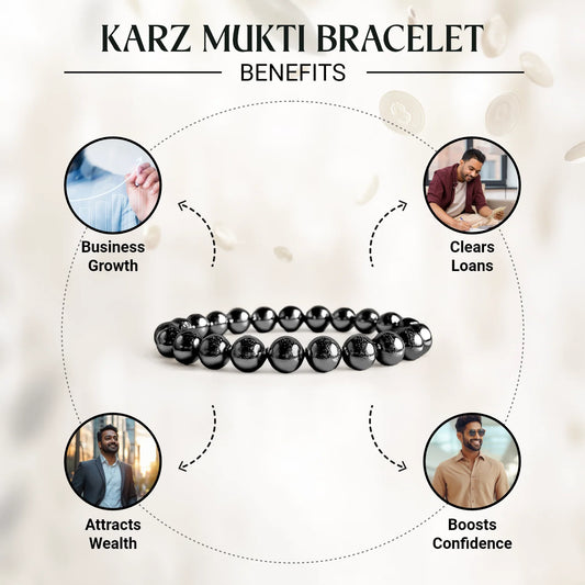 Karz Mukti Bracelet (With Original Silver Hematite)